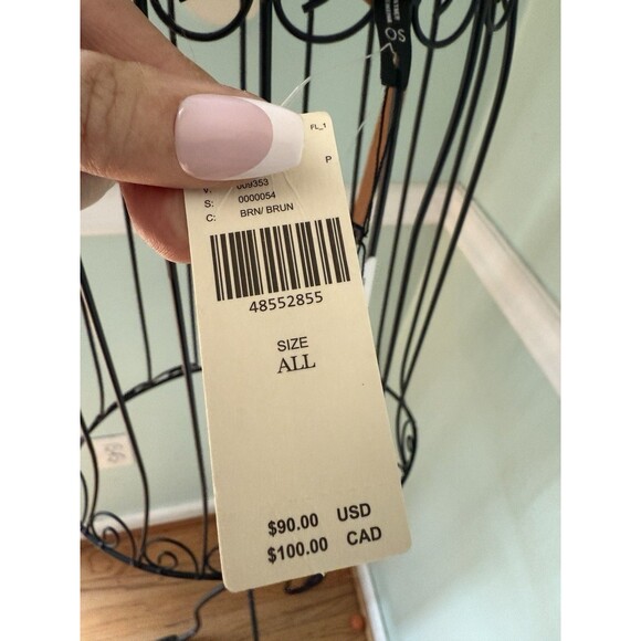 Anthropologie ADA Collection Tan Brown Leather Wrap Belt One Size - Picture 4 of 6